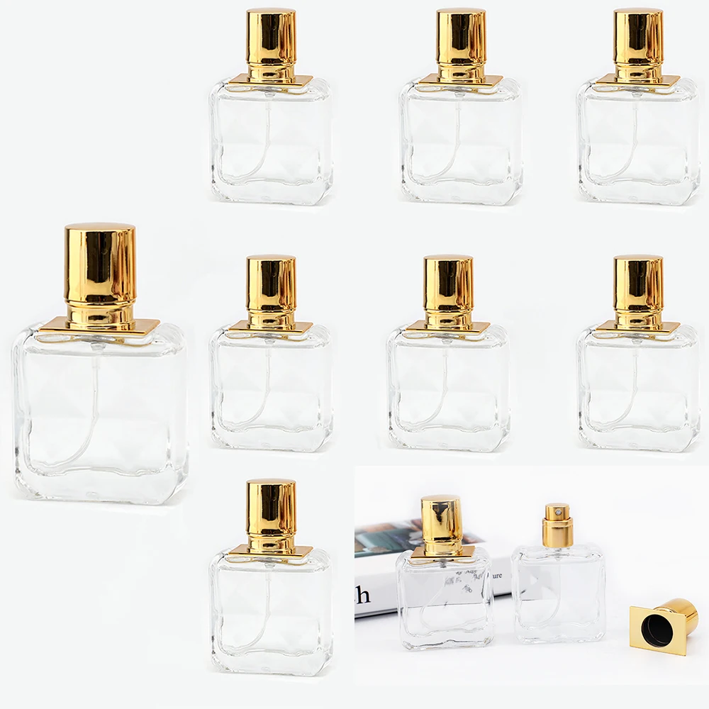 1Pcs Perfume Bottle Empty Glass Small Refillable Parfume Spray Atomizer Dispenser for Men Women Fragrance Fine Mist Container