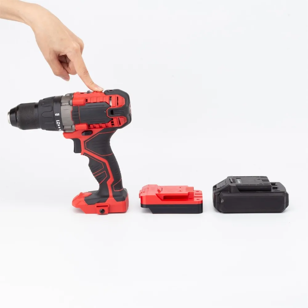 하이퍼 터프 20V 리튬 배터리 컨버터, BAUER 20V 배터리 시리즈용 무선 드릴 도구 어댑터 (어댑터만 해당)