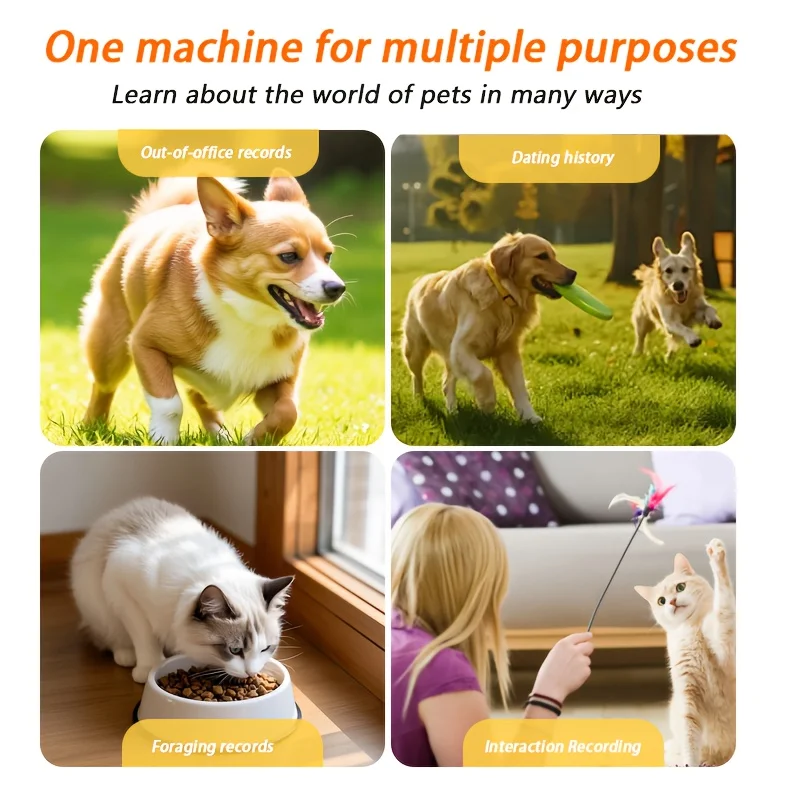 Pet Thumb Camera Magnetic Base Wearable1080PFull HD Night Vision Loop Recording Real-Time Video DisplayUSBPet Monitoring