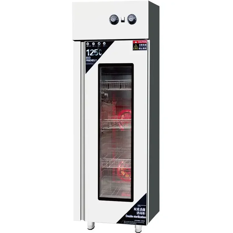 Lyroe Hot Air Circulation Stainless Steel Vertical High Temperature Visible Disinfecting Cabinets 2