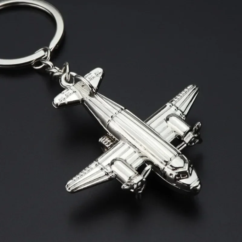 2 Portachiavi Aereo 3D In Metallo - Portachiavi Creativi A Forma Di Aeroplano - Regalo Per Piloti, Amici, Viaggiatori, Laurea - 3