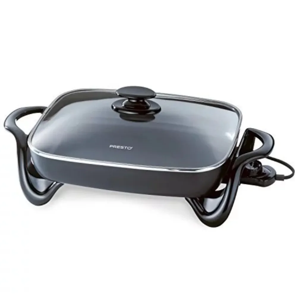 

Programmable Hot Pot Electric Upgraded, Non-Stick Sauté Pan, Rapid Noodles Electric Pot,16 Inch Square Shape Portable Hot Pot