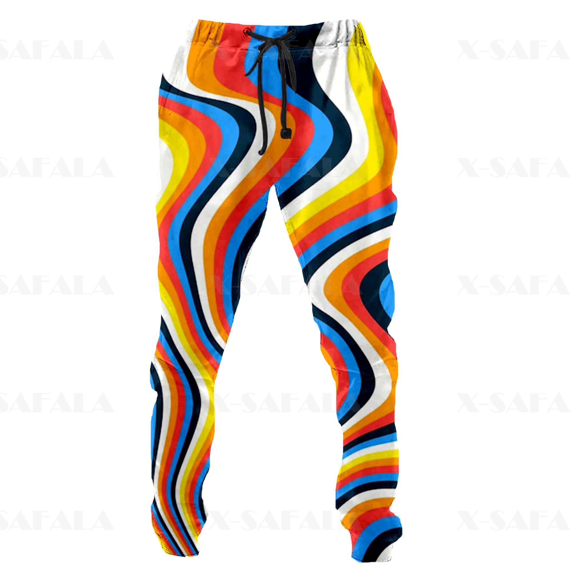 

Hippie Psychedelic Colorful 3D Print Trousers Men Sweatpants Casual Long Joggers Streetwear Autumn Loose Sports track sweat