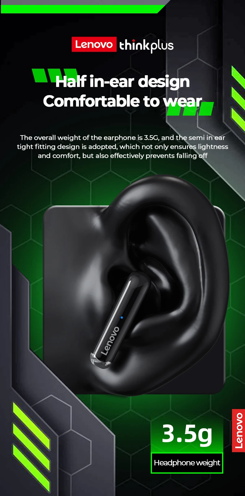 Lenovo XT81 Bluetooth Wireless Earphone Gaming Headset Waterproof Tws Noise Cancel With Microphone Hi-Fi Stereo Sport Earbuds S41942a7cfaab49e78433de1a8cd4dcb4s