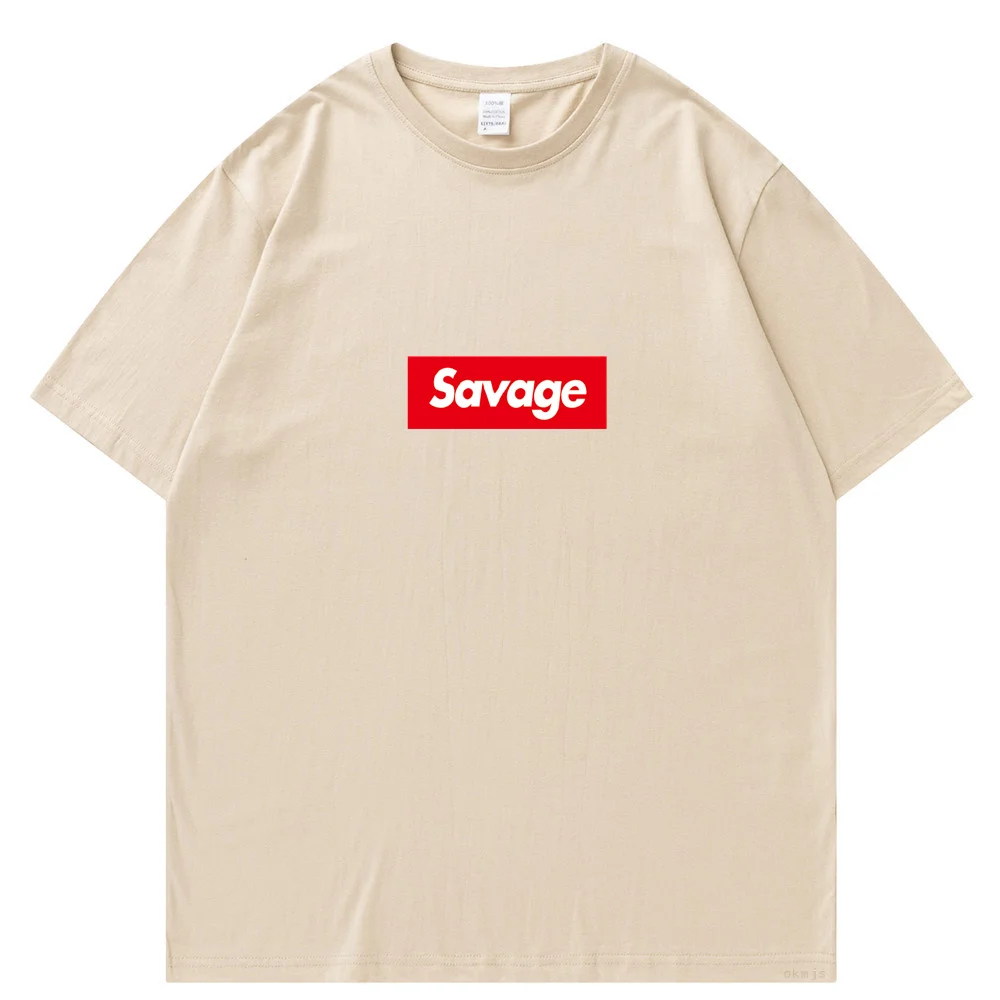 Savage Fuy Mes t shirts New Male Tshirts Hip Hop Sweat T-Shirt Summer Tops Cotto Oversize Me Clothes tshirts for_voghion.com
