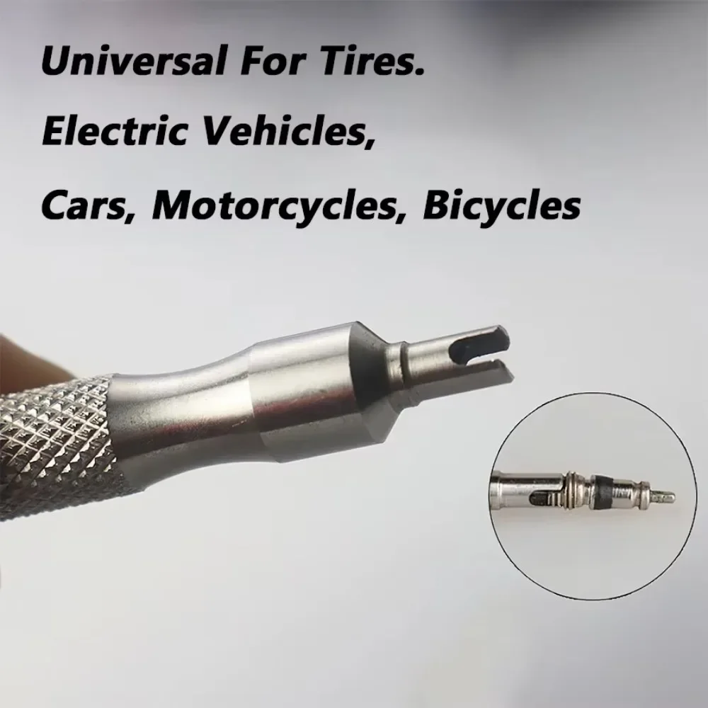 Universal Reifen Reparatur Schraubendreher Rostschutz Edelstahl Reifen Ventil Schlüssel mit Schlüssel Ring Reifen Reparatur Werkzeuge Für Auto Motorrad – Detail 3