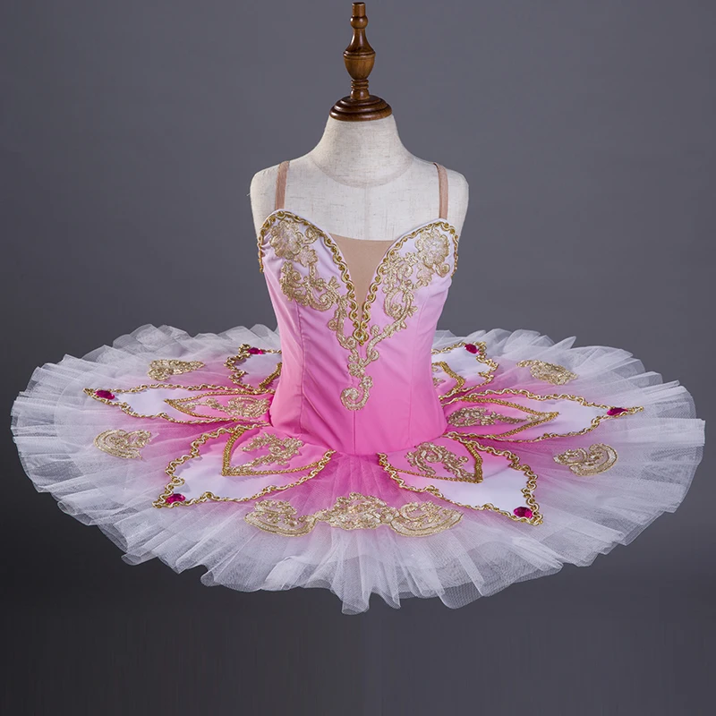 

Детская балетная пачка с эффектом омбре, 7 слоев