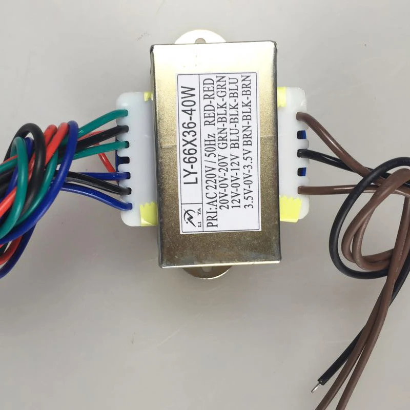 40W square transformer 220V to 8V/12V/15V/18V/20V/24V/ EI transformer equipment power supply can be customized 4