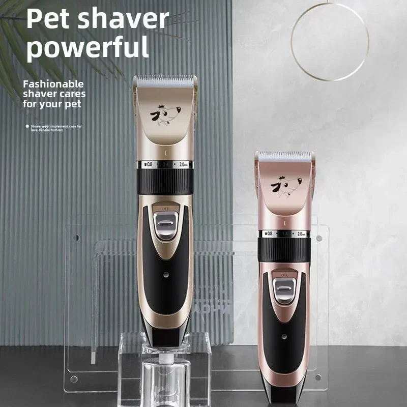 Cat Dog Hair Clipper Grooming Kit Rechargeable Pet Hair Trimmer Shaver Set Animals Cutting Machine Low-Noise