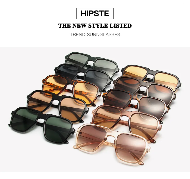 Vintage Oversized Sunglasses For Women And Men Square Driving Glasses_voghion.com