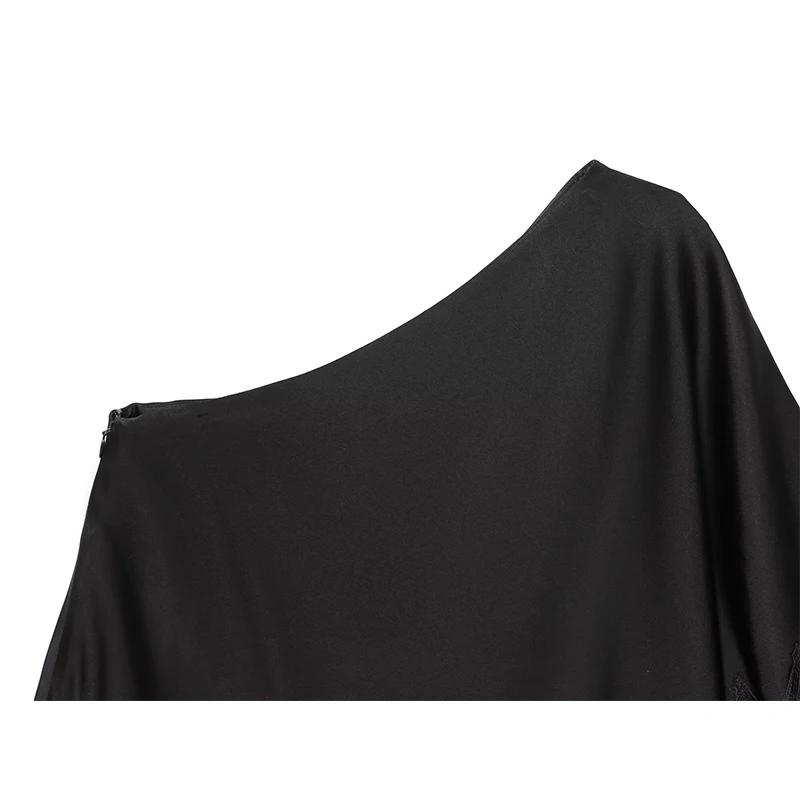 Sexy Lace Tops Women's Sleeveless Backless Asymmetrical Hem Top 2026 Summer New Lady Fashion One Shoulder Sleeve Tops ﻿