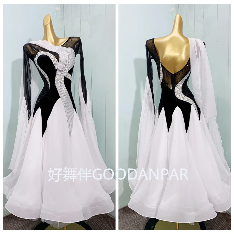 

GOODANPAR, индивидуальное платье для бальных танцев, стандартное танцевальное платье, платье для соревнований, костюм для современных танцев