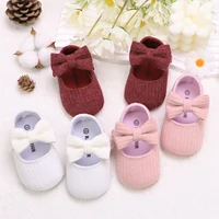 Adorable Bowknot Mary Jane Shoes For Baby Girls - Lightweight, Non-Slip & Soft Flat Sole For Indoor/Outdoor Walking All Year Rou 1