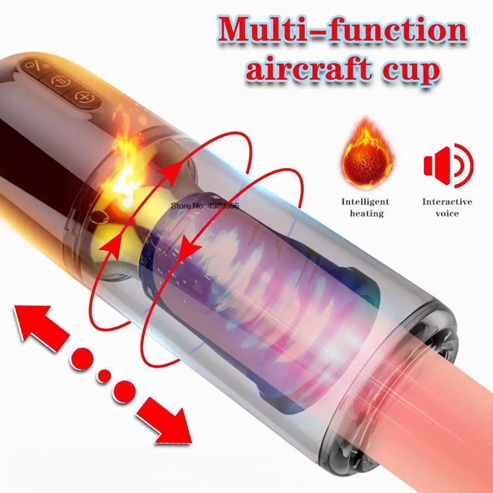 Multifunktionale Masturbations-tasse Mit Teleskop-rotation_voghion.com