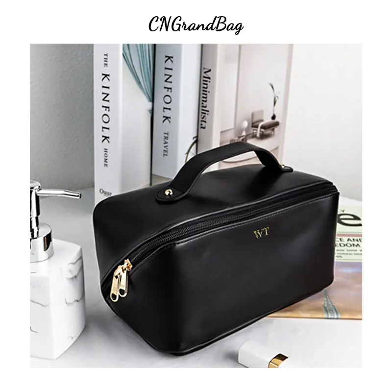 цена Custom Letters Large Capacity Portable Pillow shaped Makeup Bag Women's Portable Waterproof Wash Storage Bag Travel Cosmetic Bag