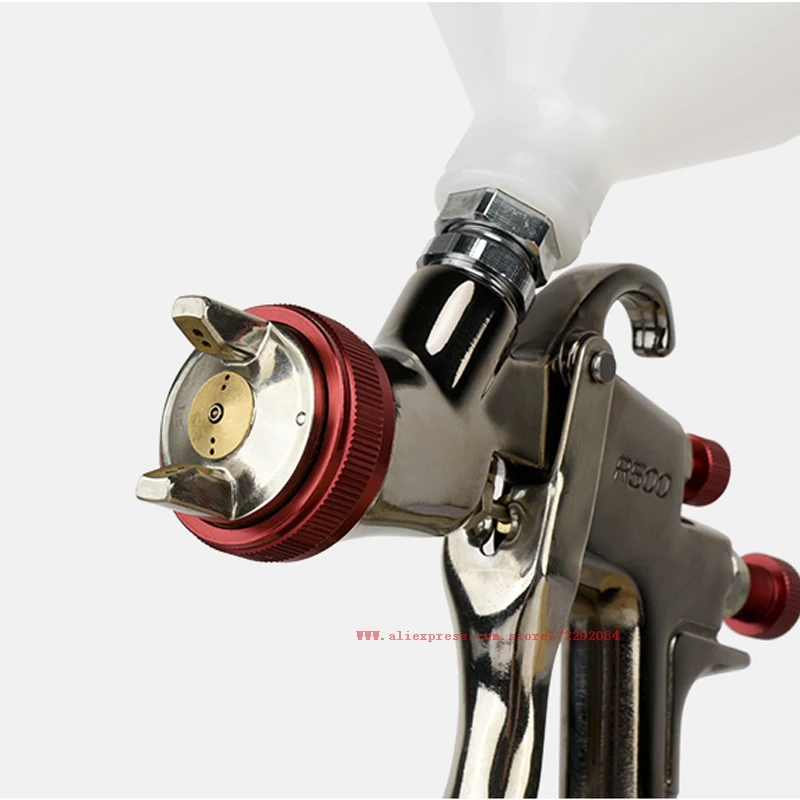 R500 Spray Gun LVLP Gravity Feed Car Painting Gun 1.3mm nozzle 600cc Paint Spray Gun home car truck spray gun 5