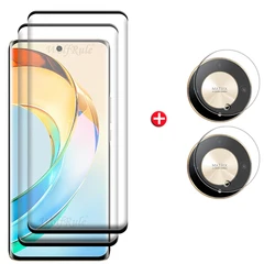 Universal 4 - in - 1 Tempered Glass Screen and Lens Protector for Honor Magic 6 Lite (2 Glass and 2 Lens)