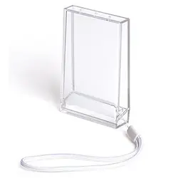 Compact 3 - Inch Clear Film Photo Storage Box with Strap (Blue)