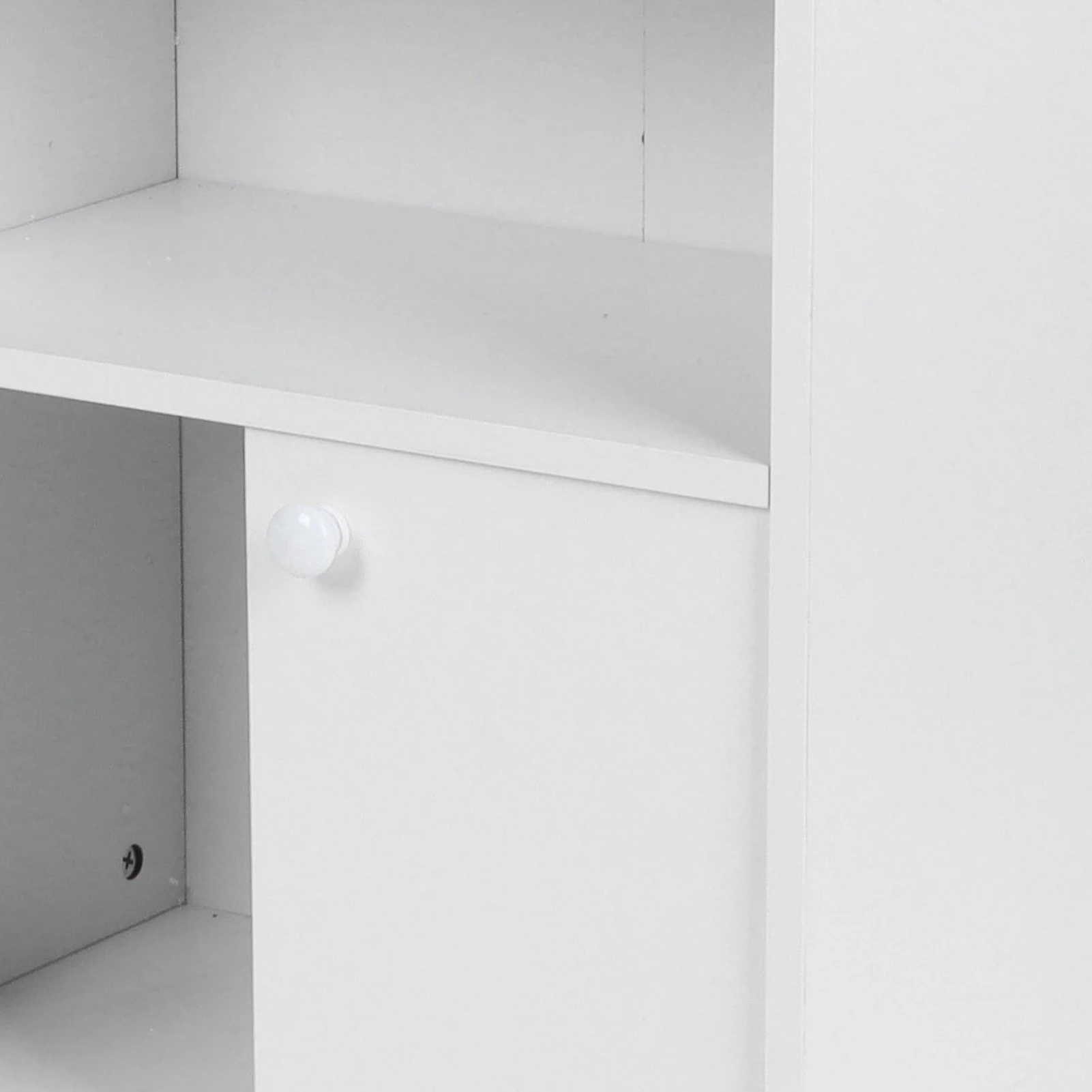 Bathroom Livingroom Cabinet Multifunctional MDF Wood Floor Cabinet with 2 Shelf Home Furnitures Storage