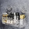 Suction Cup Bathroom Shelf No Drill Wall Mount Corner Shower Shelf Shampoo Holder Shower Caddy Drain Basket Bathroom Organizer 1