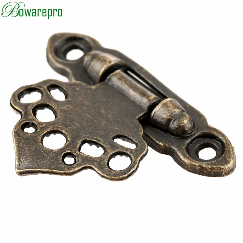 5Pcs Antique Bronze Zinc Alloy Latch Hardware Decorative Jewelry Gifts Wooden Box Suitcase Hasp Latch Hook with Screws 37*25MM