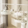 1/2 Layer Hanging Clothes Drying Basket Fine Mesh Fodable Underwear Baby Sweater Drying Rack Polyester Clothes Drying Net Rack 1