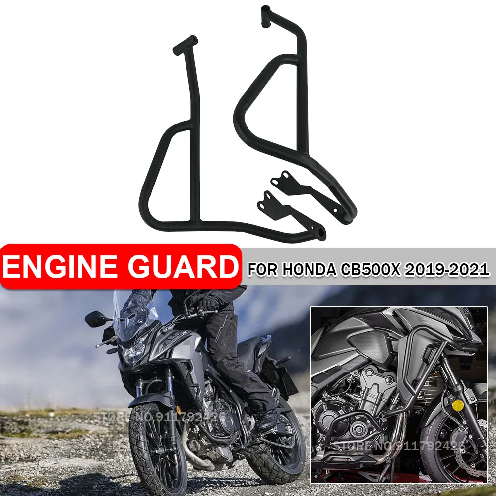 

For Honda CB500X 2019 CB 500X 2020 2021 Motorcycle Fairing Protector Engine Guard Upper Crash Bar Steel Bumper Protection Silder