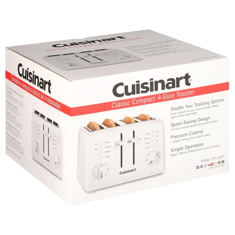 toasterToasters 4 Slice Compact Plastic Toaster 6