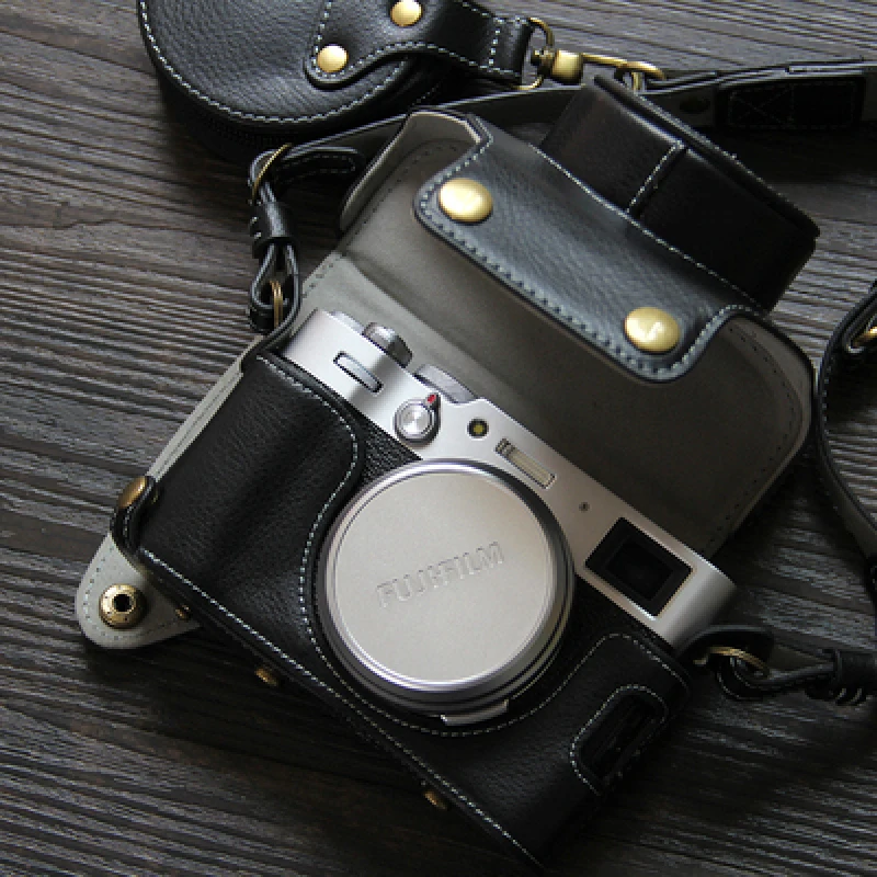 Custodia In Pelle Fujifilm X100V In Pelle Di Vacchetta Fatta A Mano Custodia In Pelle Fuji X100V Custodia Protettiva X-100V Custodia Per Fotocamera Cu