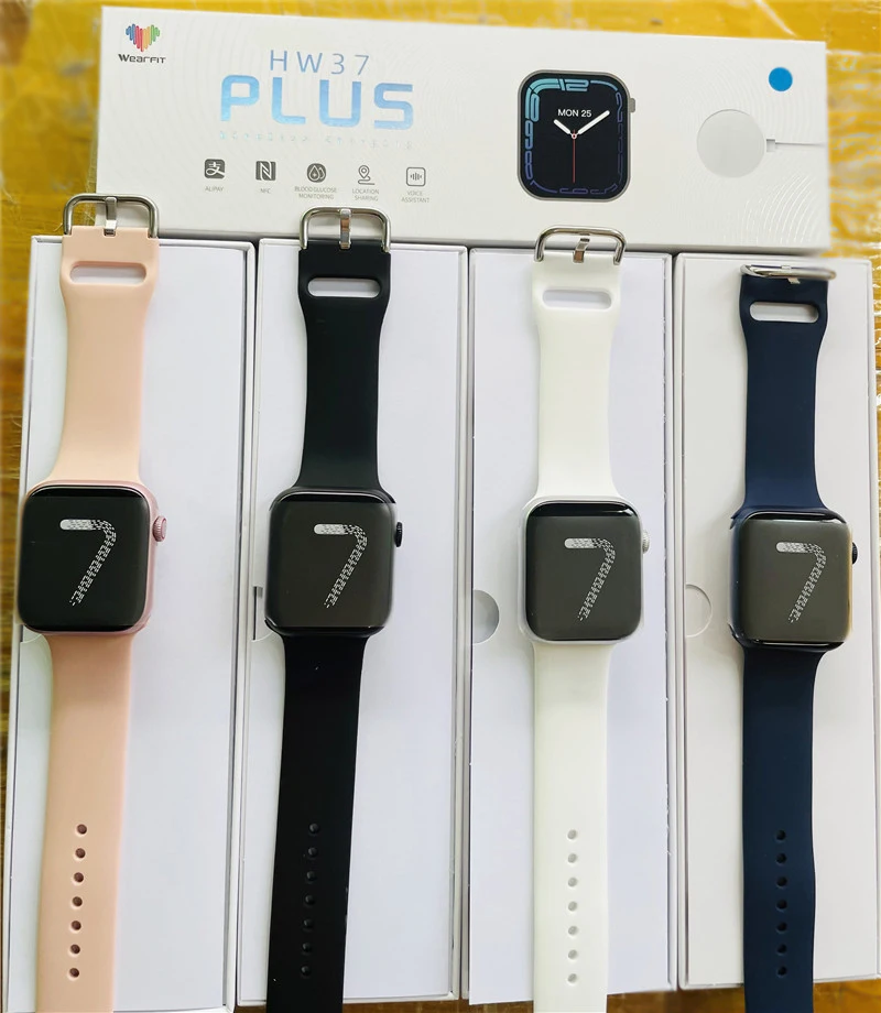 Original Smartwatch Series 7 HW37plus NFC Bluetooth Call Custom Dial 1.82 Inch 320*380 Full Touch Smart Watch Men Women