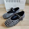 Claladoudou Girls Shoes Autumn Kids Fashion Bling Rhinestones Mary Jane Toddler Silver Dress Dance Ballet Princess Show Flats 1
