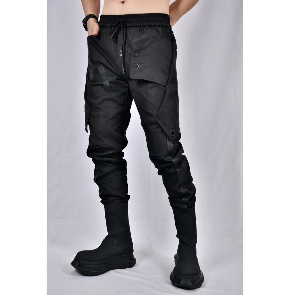 

Комбинезон Darktechwear мужской тактический, свободные штаны до щиколотки, в стиле пэчворк, с карманами