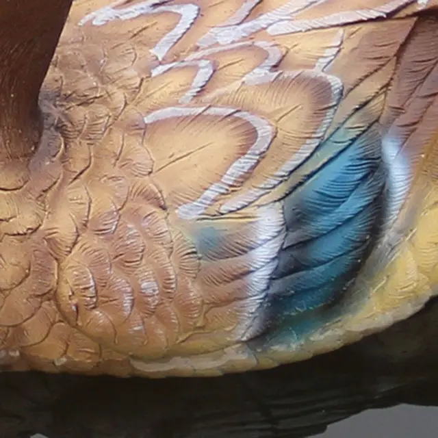 Nagy Méretű Kültéri Kerti Kacsa Szobrok Aranyos Gyanta Mandarin Szobor Tó Dekoráció Lakberendezési Állati - Image 6