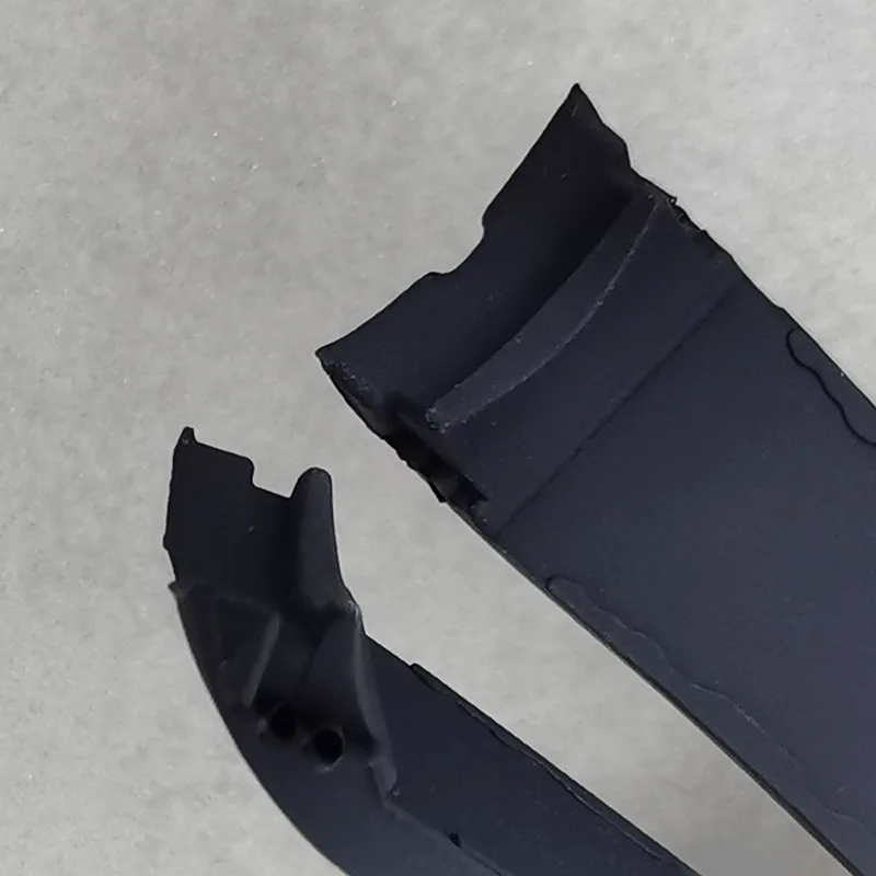 Silicone Sport Waterproof Watch Strap with Curved End