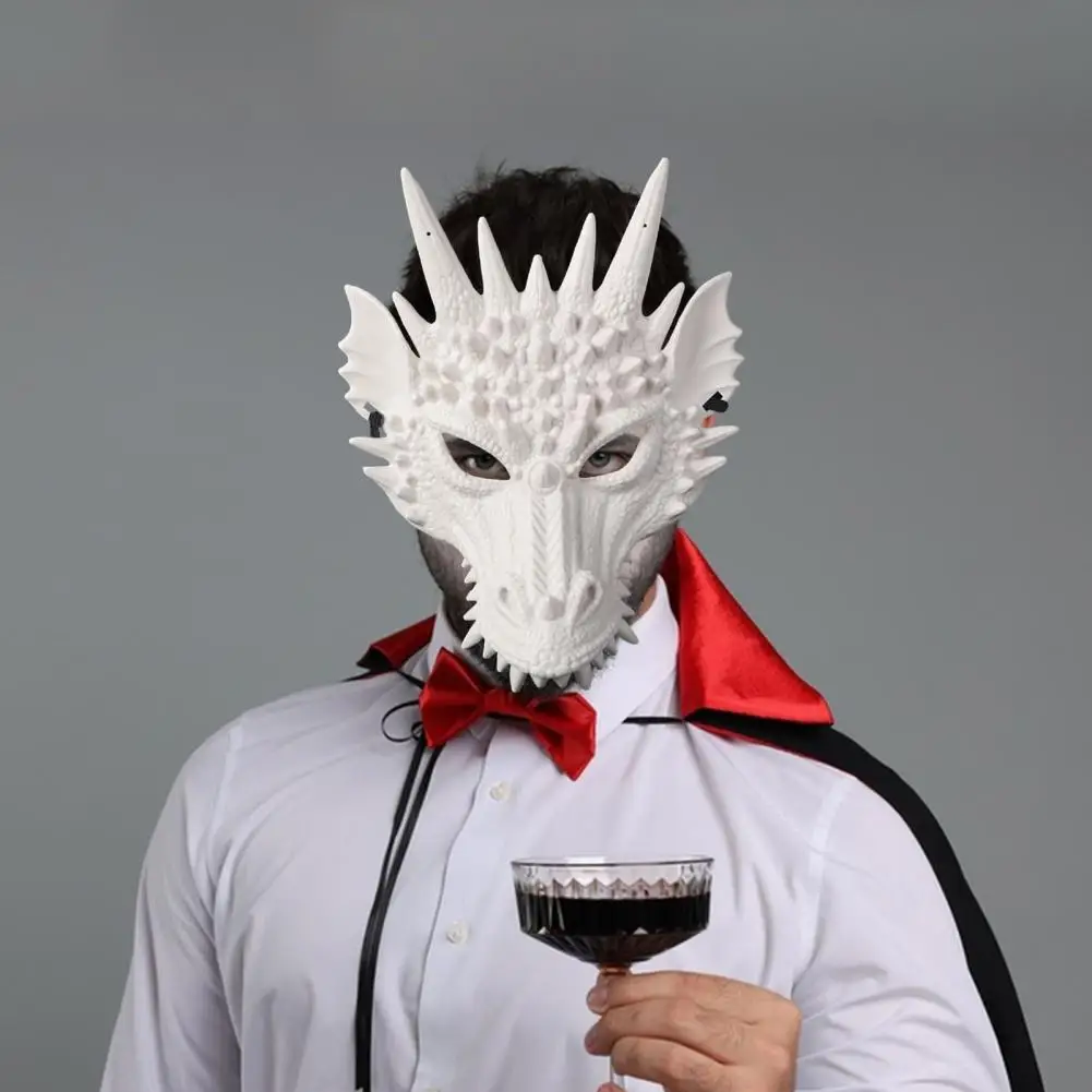 3D Face Masks Dragon Headgear Face Guard for Stage Performance Cosplay Party Supplies 3D Head Costume