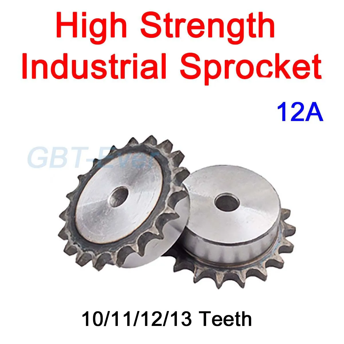 

1Pcs 12A Industrial Drive Sprocket Wheel 45# Steel Chain Gear 10/11/12/13 Teeth Process Hole Tooth Pitch 19.05mm for 12A Chain