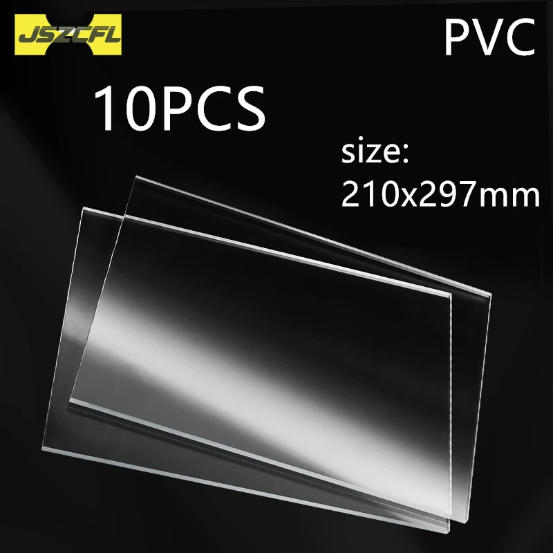 100x100mm 210x297mm PVC Plate High Transparent Plastic Board Hard Plastic  Sheet Thin Plate for Picture Frame