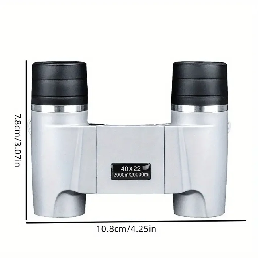 Mini binoculars 500X25 Silver powerful autofocus Remote Pro Mini portable HD ideal for camping Tours 2