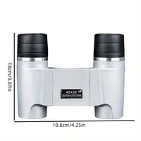 Mini binoculars 500X25 Silver powerful autofocus Remote Pro Mini portable HD ideal for camping Tours 2