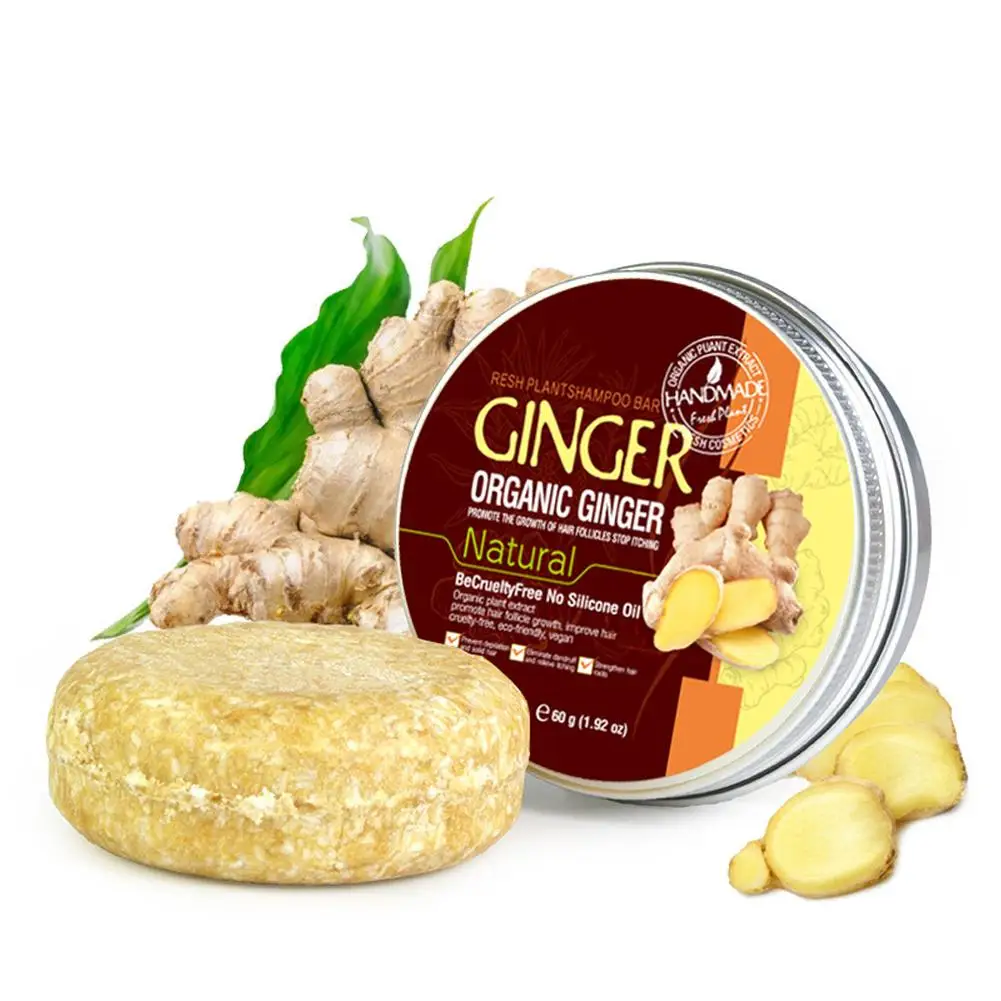 Rosemary Shampoo Soap Ginger/bamboo/lavender/Polygonum Multiflorum Deep Cleansing Soap Bar For Treated Dry Damaged Hair Car Q4A3 5