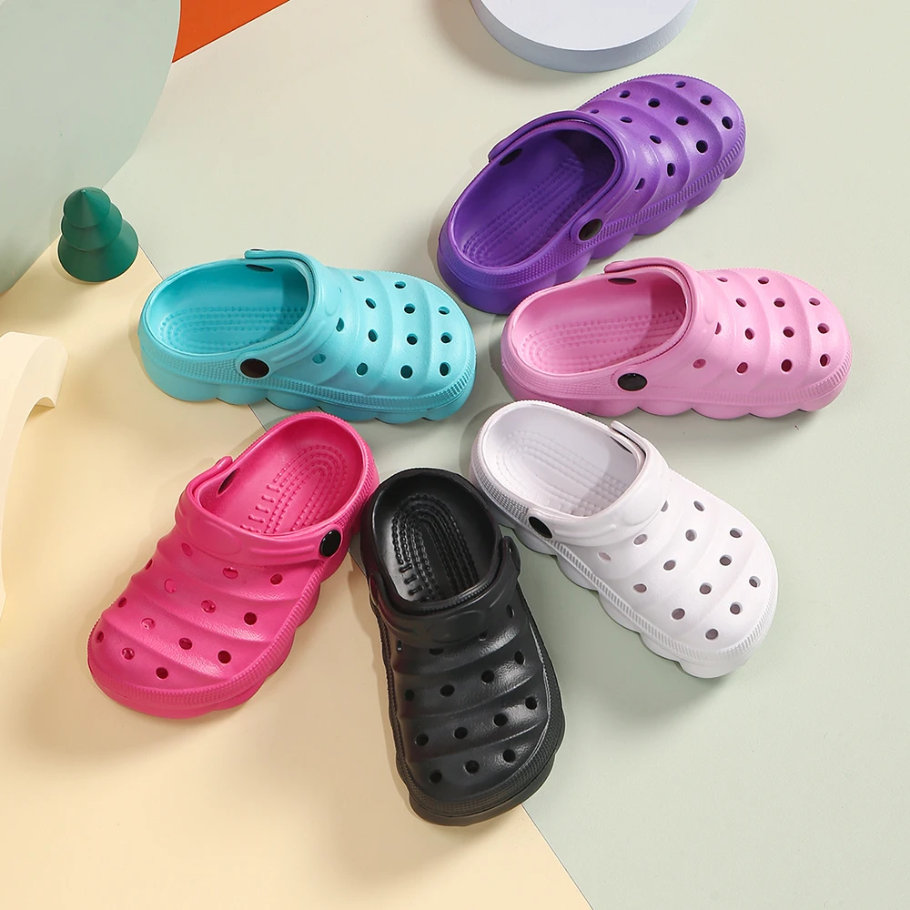 Kinder-Sommerhausschuhe für Jungen und Mädchen, Lässige Garten-Clogs, Outdoor-Sandalen für Rutschfesten Halt im Duschbad und am Strand – Detail 5