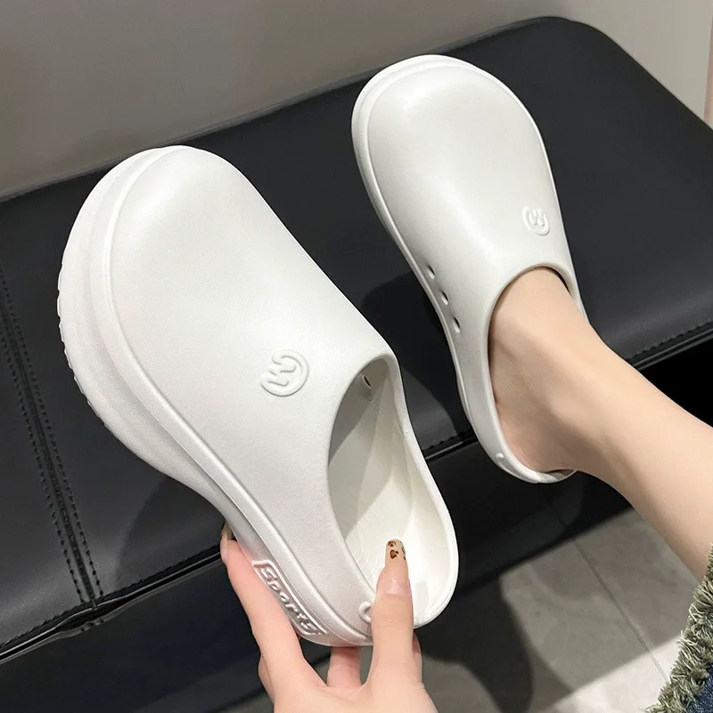 Women‘s Clog Slippers Summer WaterProof Nurse Shoes Chunky Garden Shoes For Women Slip On Sandals EVA Platform Thick Mules New 2