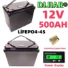 Air rapid transportation, 12V500AH lithium iron phosphate, LiFePO4, 100A discharge protection board, golf cart, solar cycle，BMS 1