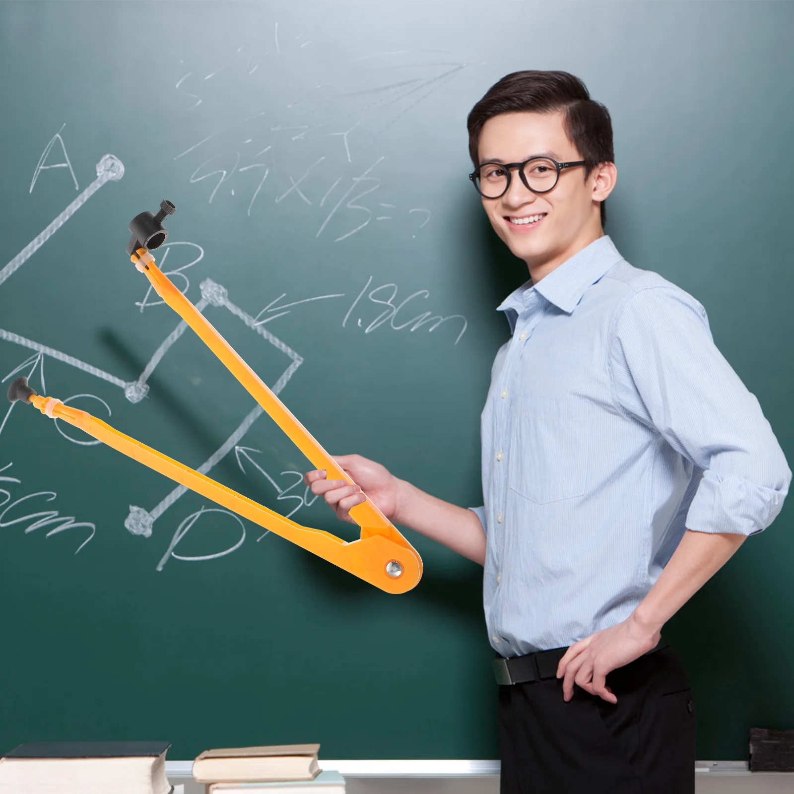 

Compasses Blackboard Beam Teaching Math for School Plastic Rulers Hand Tool Supply Multipurpose Protractor Painting