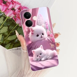 Stylish Painted Soft Slim Phone Case - Fashionable Protective Back Cover for Vivo V60 Lite 4G 5G (6133)