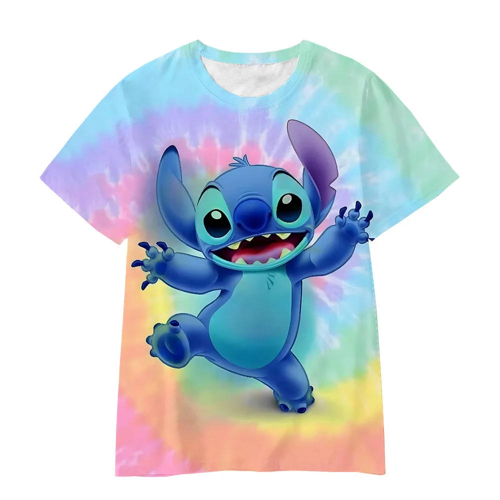 Cartoon Stitch Big Baby Boys T Shirt Teenagers Tops Tees Shirts for Kids Clothes Children's Clothing cotton t shirt stitch t shirt t shirt set girls tee shirt girls t shirt t shirt kids t shirt