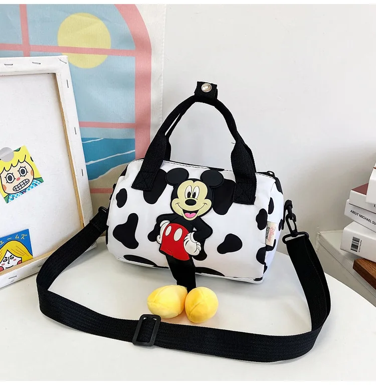 Disney Shoulder Bags 2022 New Mickey Mouse Cartoons Nylon Bag Women