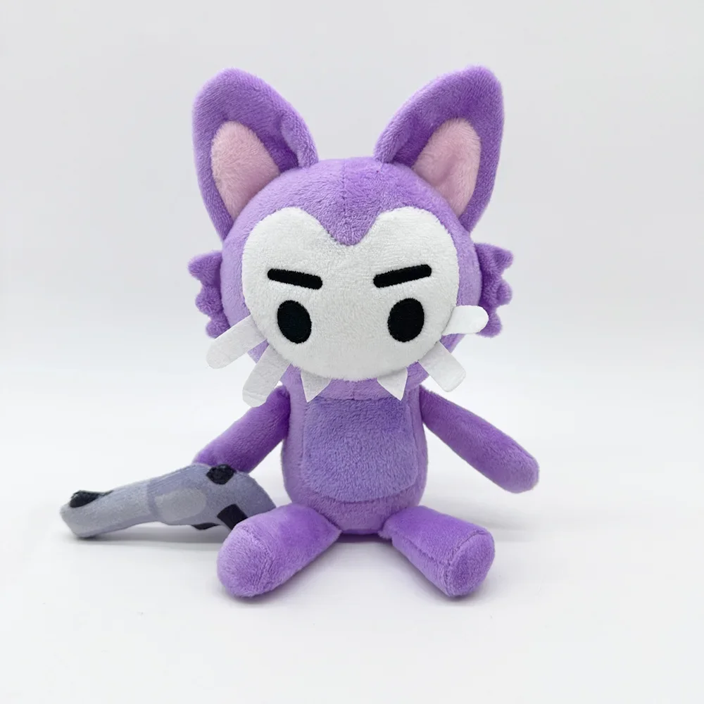 

Новая плюшевая игрушка в виде супер черепа, кошка, фиолетовые животные, мягкие плюшевые подарки для детей, кукла на день рождения