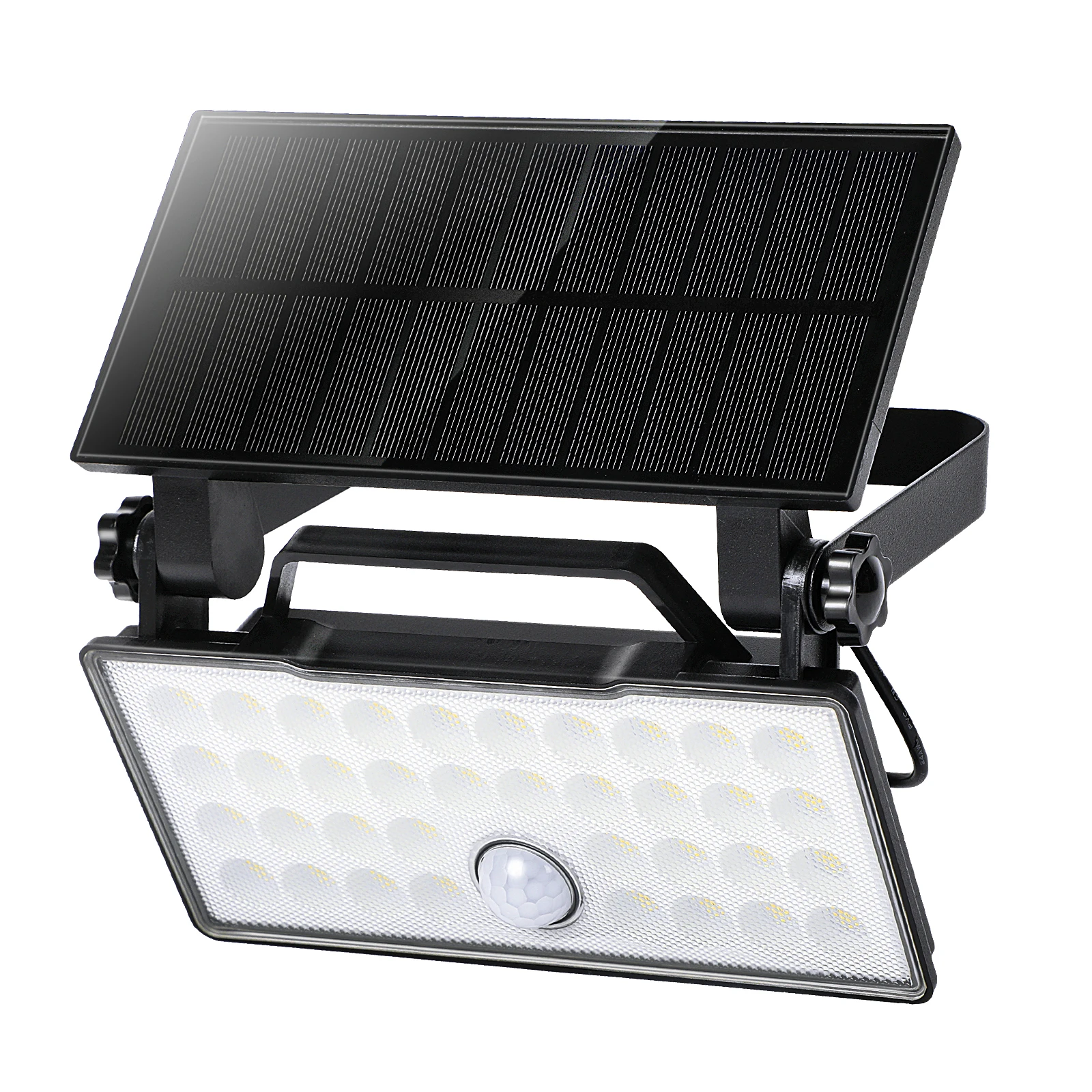 Outside Solar Camping Light Rotatable Sun Panel Motion Sensor Light with 3 Modes Sun Security Lighting Light for Countryside