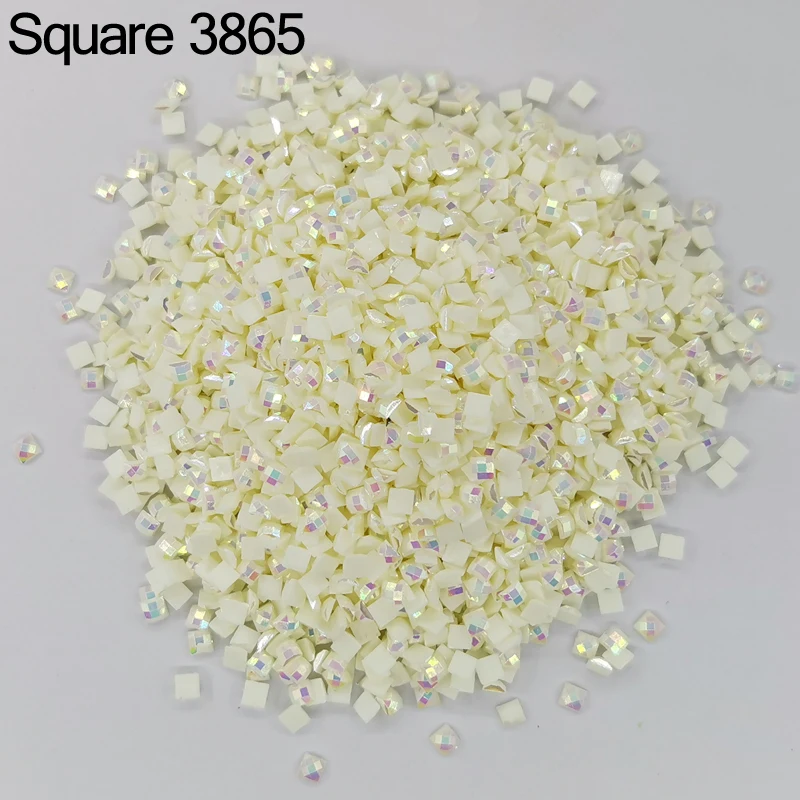 

AB Square Stone Drills 3865 For DIY Diamond Painting Embroidery Rhinestones Colorful Mosaic Many Color Shinning AB Needlework 5D